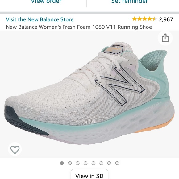 White New Balance Shoes - Picture 1 of 2